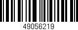 Código de barras (EAN, GTIN, SKU, ISBN): '49056219'