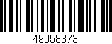 Código de barras (EAN, GTIN, SKU, ISBN): '49058373'