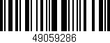 Código de barras (EAN, GTIN, SKU, ISBN): '49059286'