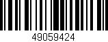 Código de barras (EAN, GTIN, SKU, ISBN): '49059424'