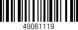 Código de barras (EAN, GTIN, SKU, ISBN): '49061119'