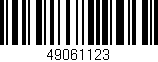 Código de barras (EAN, GTIN, SKU, ISBN): '49061123'