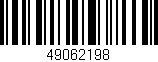 Código de barras (EAN, GTIN, SKU, ISBN): '49062198'