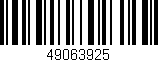 Código de barras (EAN, GTIN, SKU, ISBN): '49063925'