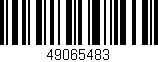 Código de barras (EAN, GTIN, SKU, ISBN): '49065483'