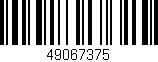 Código de barras (EAN, GTIN, SKU, ISBN): '49067375'