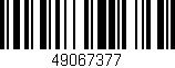 Código de barras (EAN, GTIN, SKU, ISBN): '49067377'