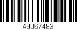Código de barras (EAN, GTIN, SKU, ISBN): '49067483'