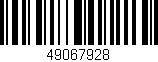 Código de barras (EAN, GTIN, SKU, ISBN): '49067928'
