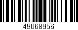 Código de barras (EAN, GTIN, SKU, ISBN): '49068956'