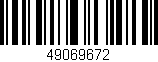 Código de barras (EAN, GTIN, SKU, ISBN): '49069672'