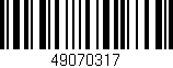 Código de barras (EAN, GTIN, SKU, ISBN): '49070317'