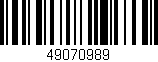 Código de barras (EAN, GTIN, SKU, ISBN): '49070989'