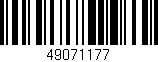 Código de barras (EAN, GTIN, SKU, ISBN): '49071177'