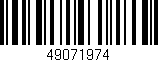 Código de barras (EAN, GTIN, SKU, ISBN): '49071974'