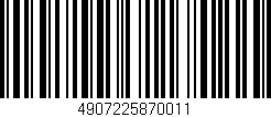 Código de barras (EAN, GTIN, SKU, ISBN): '4907225870011'