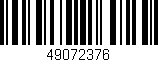 Código de barras (EAN, GTIN, SKU, ISBN): '49072376'