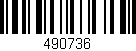 Código de barras (EAN, GTIN, SKU, ISBN): '490736'
