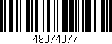 Código de barras (EAN, GTIN, SKU, ISBN): '49074077'