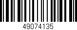 Código de barras (EAN, GTIN, SKU, ISBN): '49074135'
