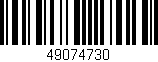 Código de barras (EAN, GTIN, SKU, ISBN): '49074730'