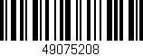 Código de barras (EAN, GTIN, SKU, ISBN): '49075208'
