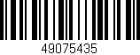 Código de barras (EAN, GTIN, SKU, ISBN): '49075435'