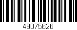Código de barras (EAN, GTIN, SKU, ISBN): '49075626'
