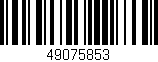 Código de barras (EAN, GTIN, SKU, ISBN): '49075853'