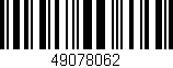 Código de barras (EAN, GTIN, SKU, ISBN): '49078062'