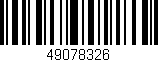 Código de barras (EAN, GTIN, SKU, ISBN): '49078326'