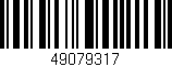 Código de barras (EAN, GTIN, SKU, ISBN): '49079317'