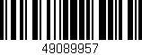 Código de barras (EAN, GTIN, SKU, ISBN): '49089957'