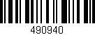 Código de barras (EAN, GTIN, SKU, ISBN): '490940'