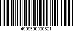 Código de barras (EAN, GTIN, SKU, ISBN): '4909500800621'
