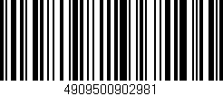 Código de barras (EAN, GTIN, SKU, ISBN): '4909500902981'