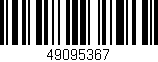 Código de barras (EAN, GTIN, SKU, ISBN): '49095367'