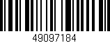 Código de barras (EAN, GTIN, SKU, ISBN): '49097184'