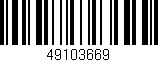 Código de barras (EAN, GTIN, SKU, ISBN): '49103669'