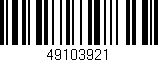 Código de barras (EAN, GTIN, SKU, ISBN): '49103921'