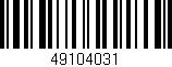 Código de barras (EAN, GTIN, SKU, ISBN): '49104031'