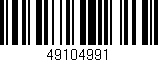 Código de barras (EAN, GTIN, SKU, ISBN): '49104991'