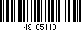 Código de barras (EAN, GTIN, SKU, ISBN): '49105113'