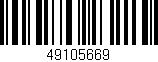 Código de barras (EAN, GTIN, SKU, ISBN): '49105669'