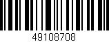 Código de barras (EAN, GTIN, SKU, ISBN): '49108708'