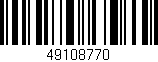 Código de barras (EAN, GTIN, SKU, ISBN): '49108770'