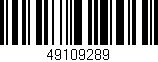 Código de barras (EAN, GTIN, SKU, ISBN): '49109289'