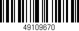 Código de barras (EAN, GTIN, SKU, ISBN): '49109670'