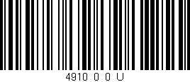 Código de barras (EAN, GTIN, SKU, ISBN): '4910_0_0_U'