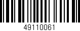 Código de barras (EAN, GTIN, SKU, ISBN): '49110061'